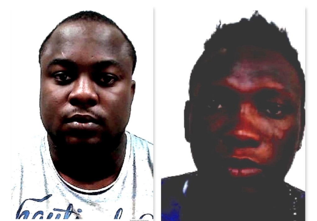 L-R Seun Sikiru Alimi and Tobiloba Ibrahim Bakare in online scams