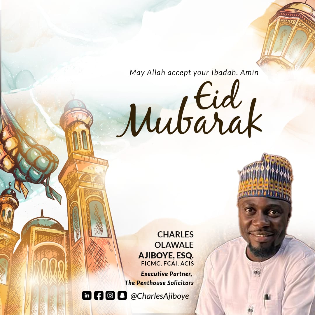 When the journey began, it appeared so long. But grace has brought you this far. – Charles Ajiboye Wishes Muslim faithfuls Eid Mubarak.