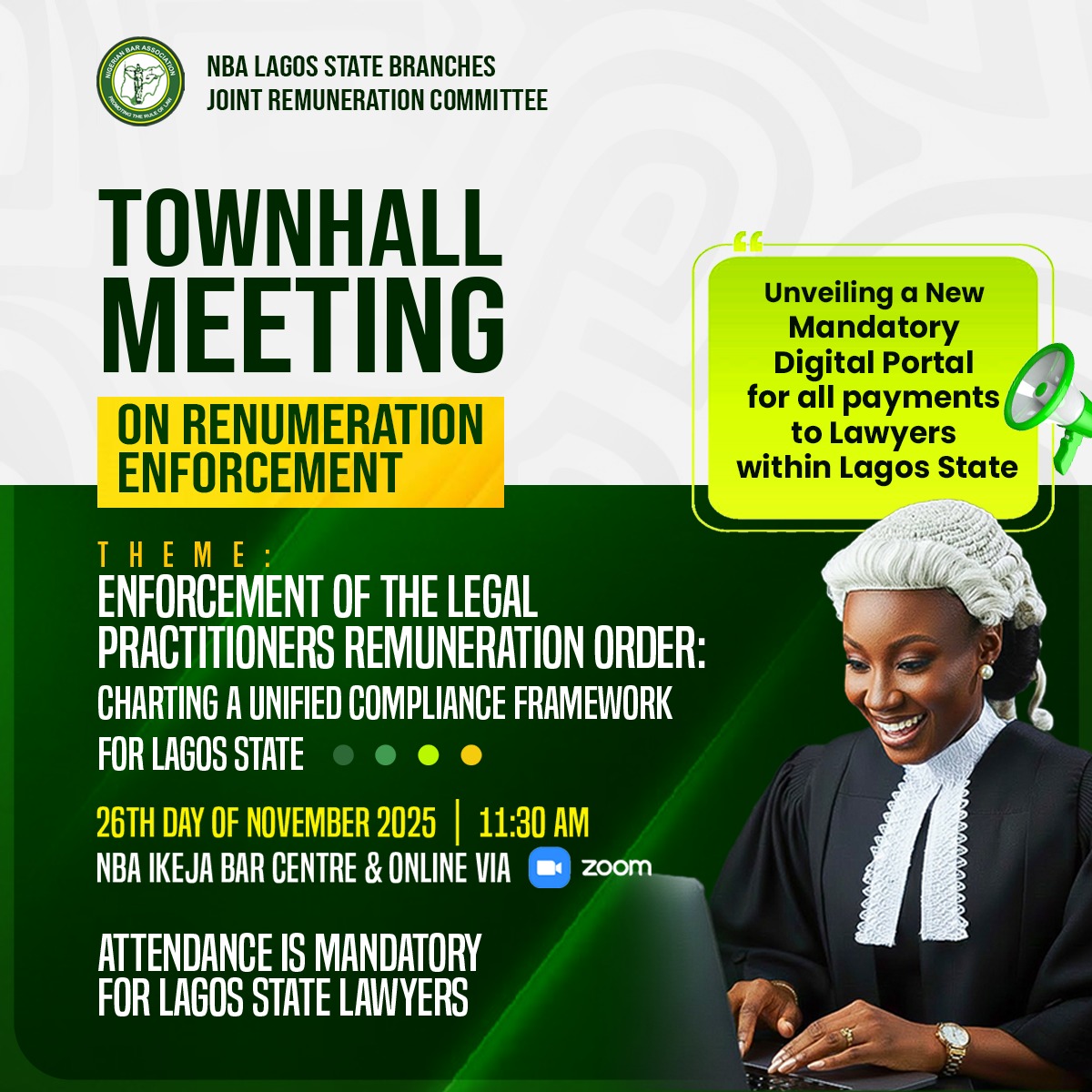 All NBA Lagos State Branches Unite to Launch New Digital Remuneration Compliance Portal