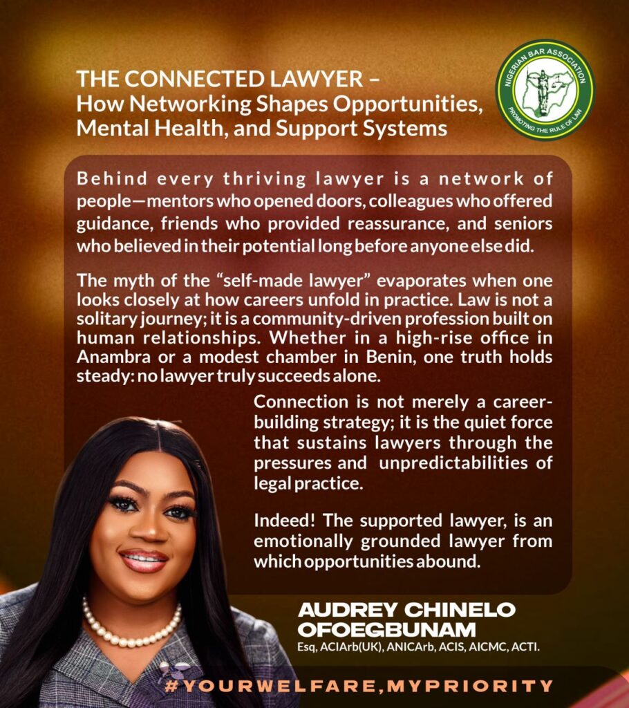 The Connected Lawyer: Mental Health and Career Power of Networking — By Chinelo Audrey Ofoegbunam 1 WhatsApp Image 2025 12 12 at 12.11.46