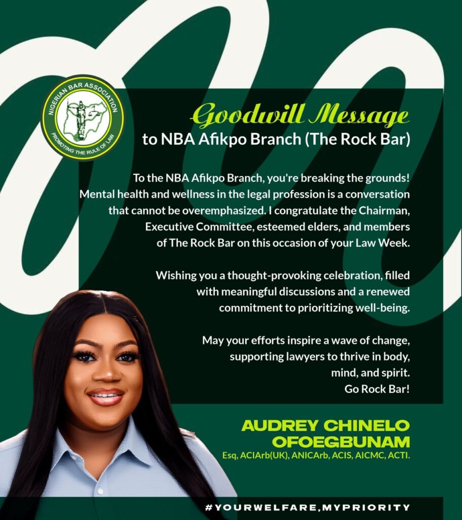 Audrey Chinelo Ofoegbunam, Esq., Extends Goodwill to NBA Afikpo Branch (The Rock Bar) on Its Law Week 1 WhatsApp Image 2025 12 16 at 12.59.15
