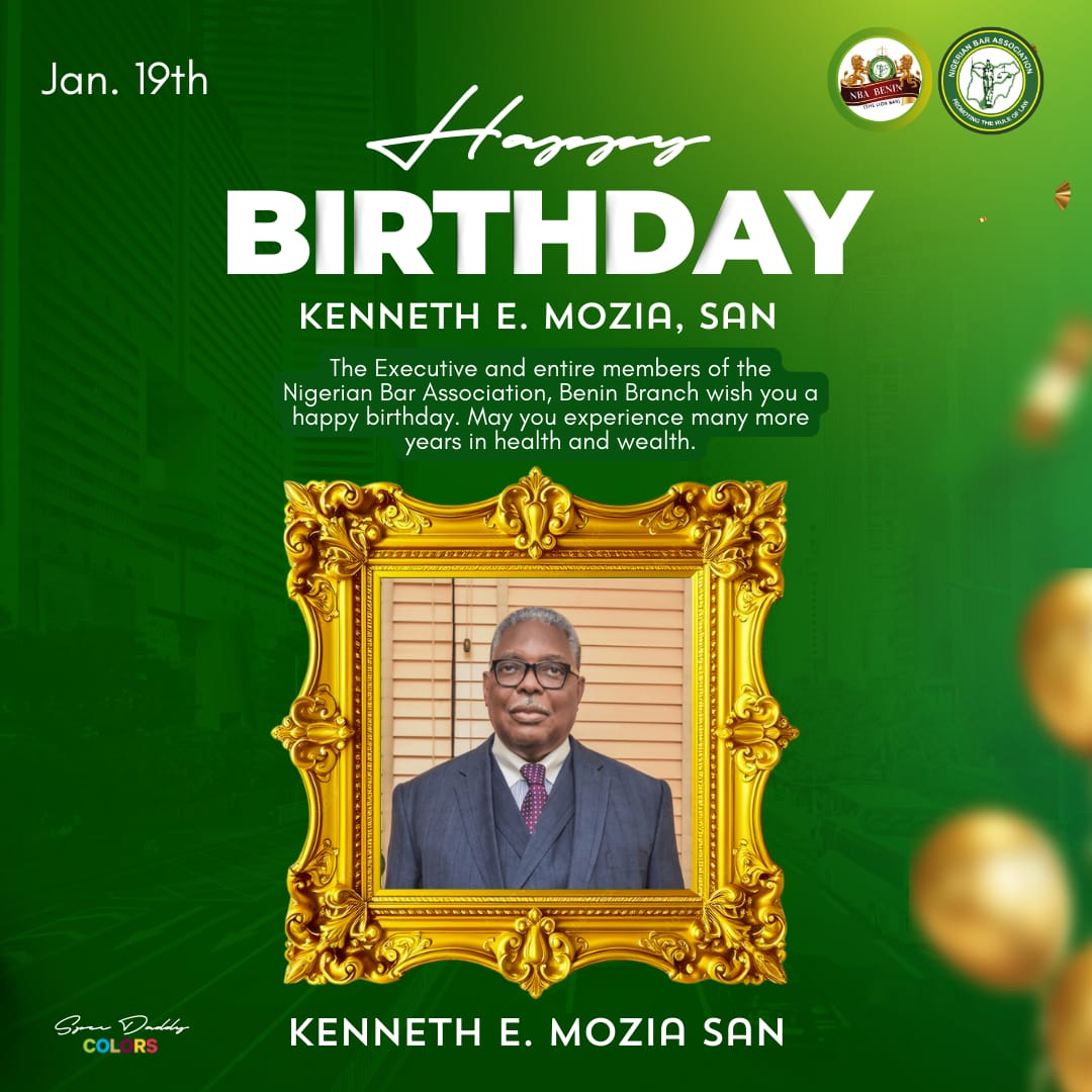 SIR OAIKHENA OSAGIE CONGRATULATES A MIDWEST BAR LEADER, MR. KEN MOZIA, SAN, ON HIS BIRTHDAY