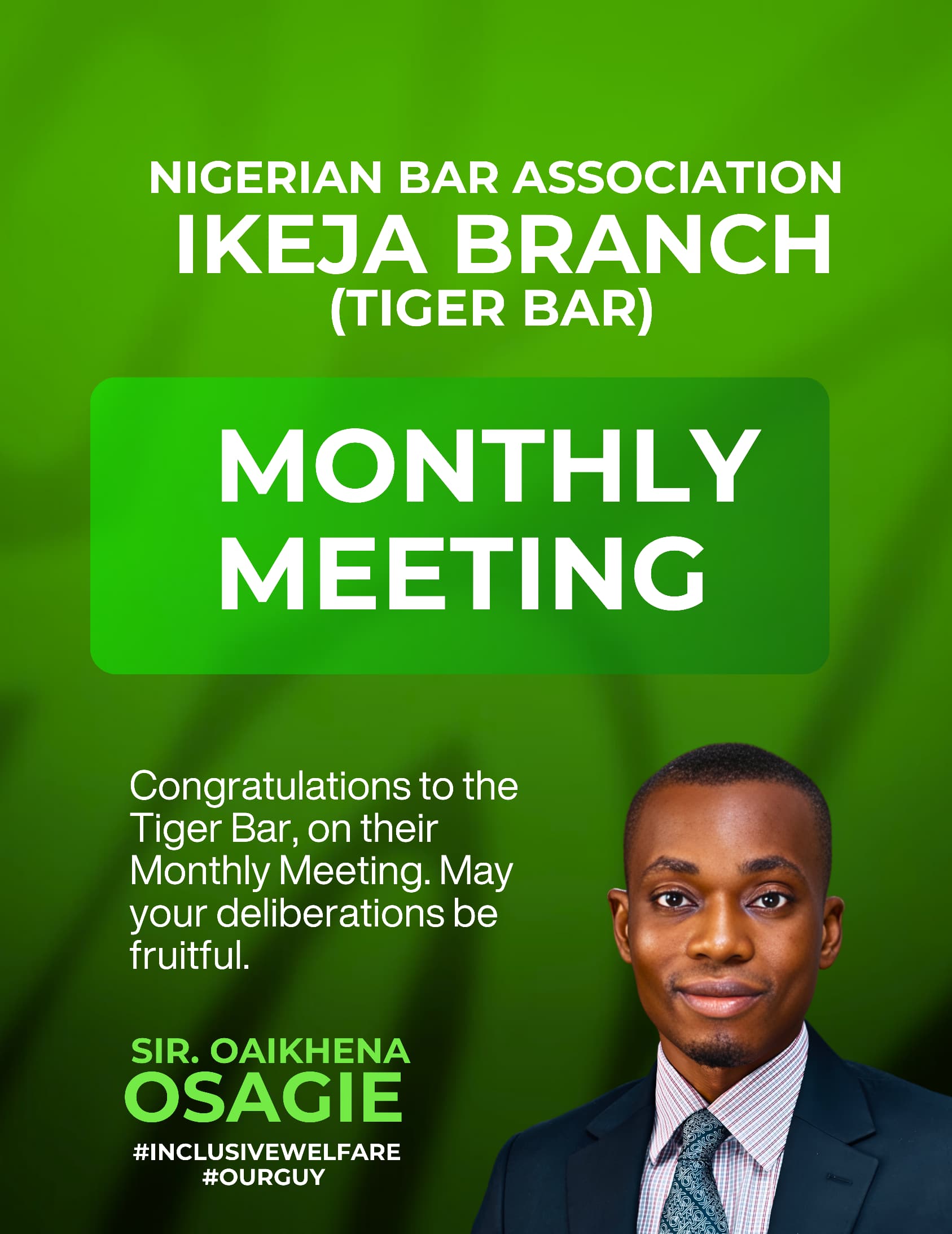 Sir Oaikhena Osagie Commends NBA Ikeja Branch as it Holds it’s March Monthly Meeting