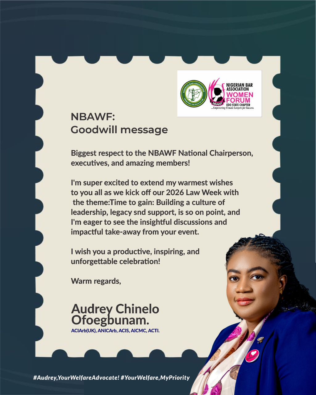 Audrey Chinelo Ofoegbunam Applauds NBAWF’s Focus on Growth, Support, and Impactful Engagement