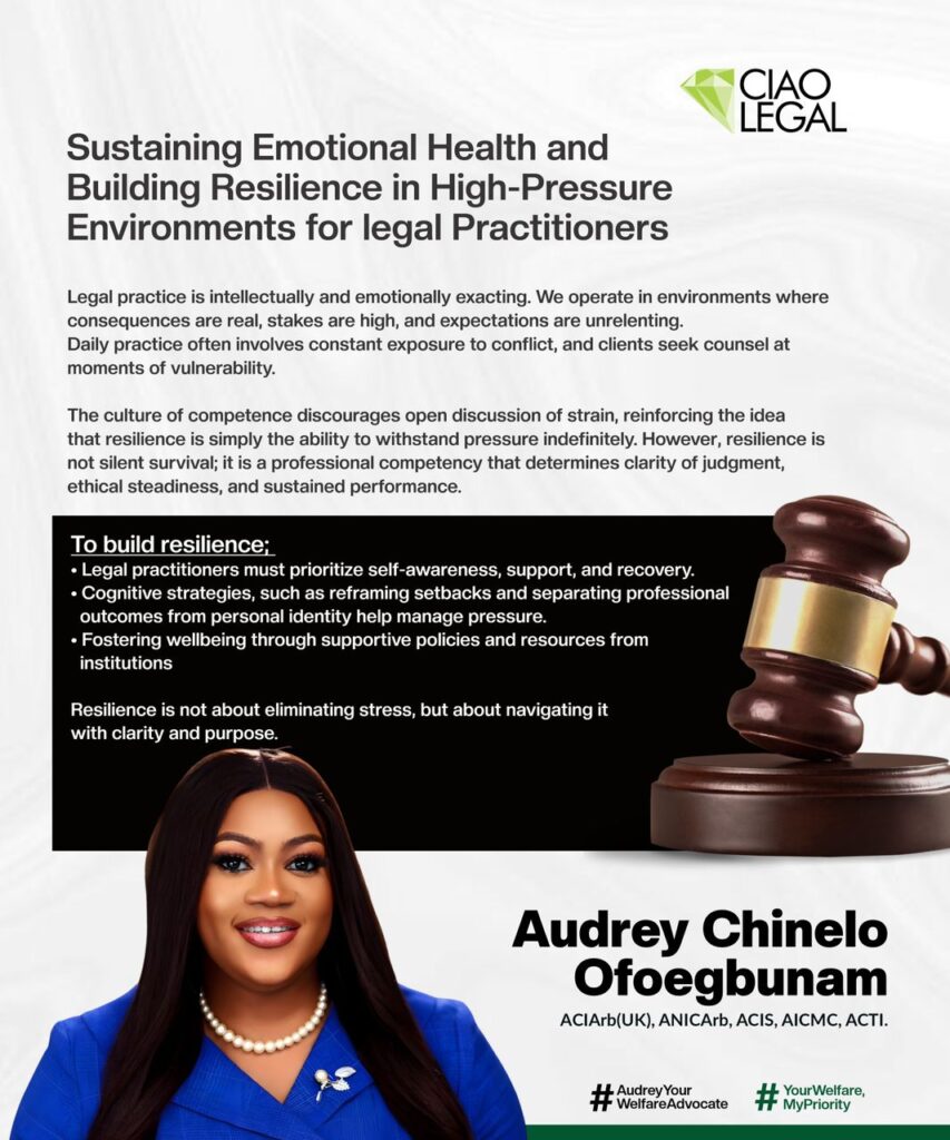 Audrey Chinelo Ofoegbunam Highlights Burnout Risks, Calls for Stronger Emotional Health Support for Lawyers 1 WhatsApp Image 2026 04 15 at 4.08.41 PM 1