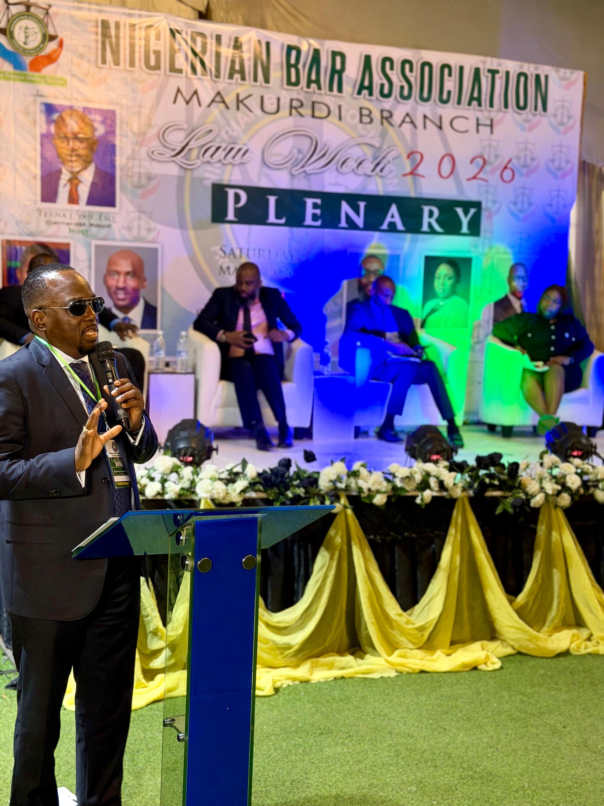 Aare Akinboro, SAN, Charges Lawyers at NBA Makurdi Law Week 2026: The Future Is Now, Adapt or Fall Behind