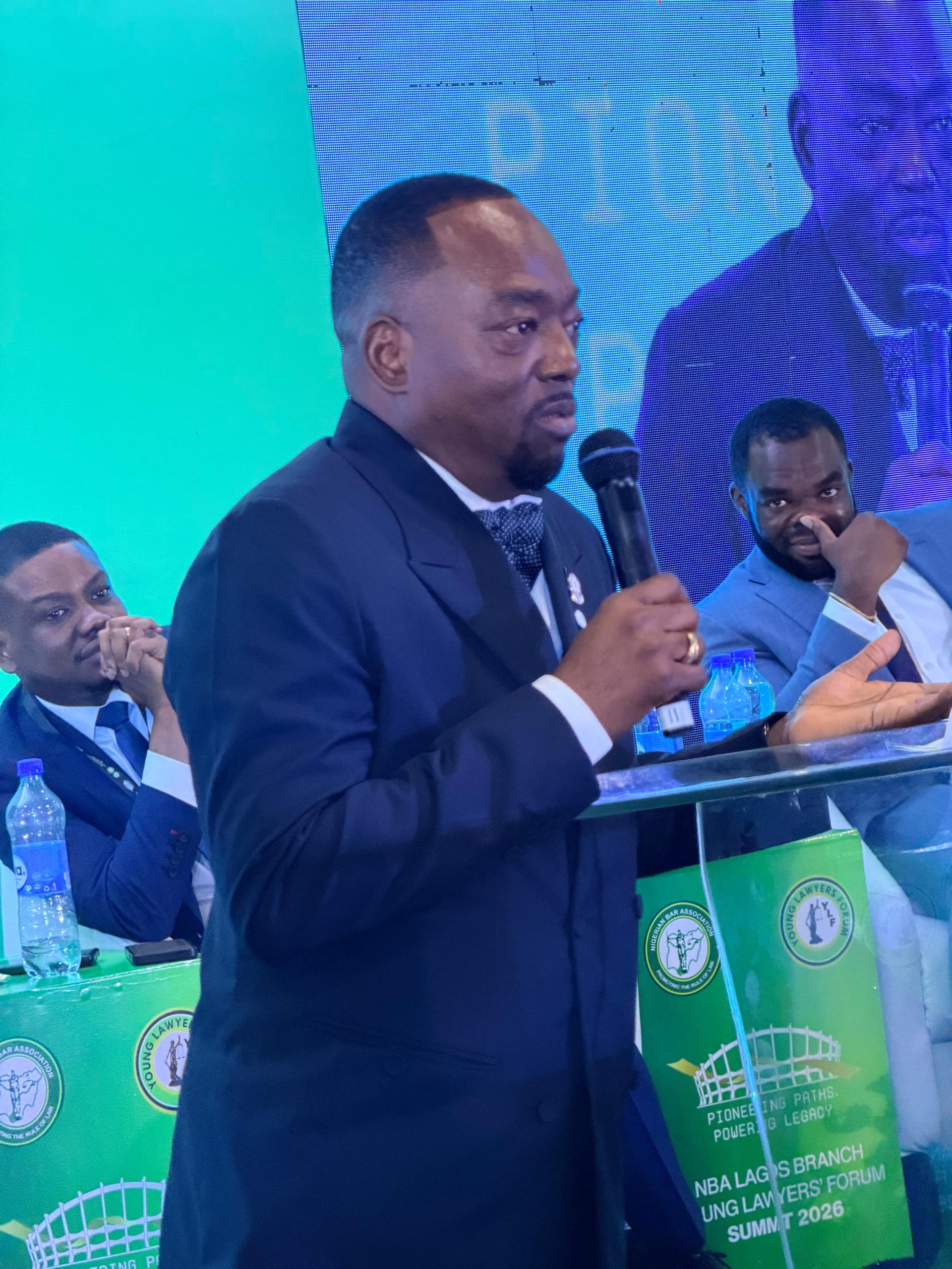 Aare Olumuyiwa Akinboro, SAN, Inspires Young Lawyers at NBA-YLF Lagos Summit, Emphasises Purposeful Growth