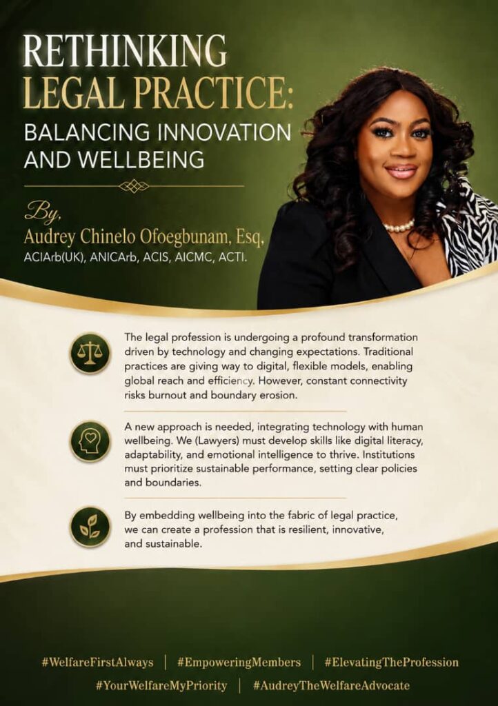 Chinelo Audrey Ofoegbunam Highlights Technology, Flexibility, and Sustainability as the Future of Legal Practice 1 WhatsApp Image 2026 05 20 at 11.26.43 AM