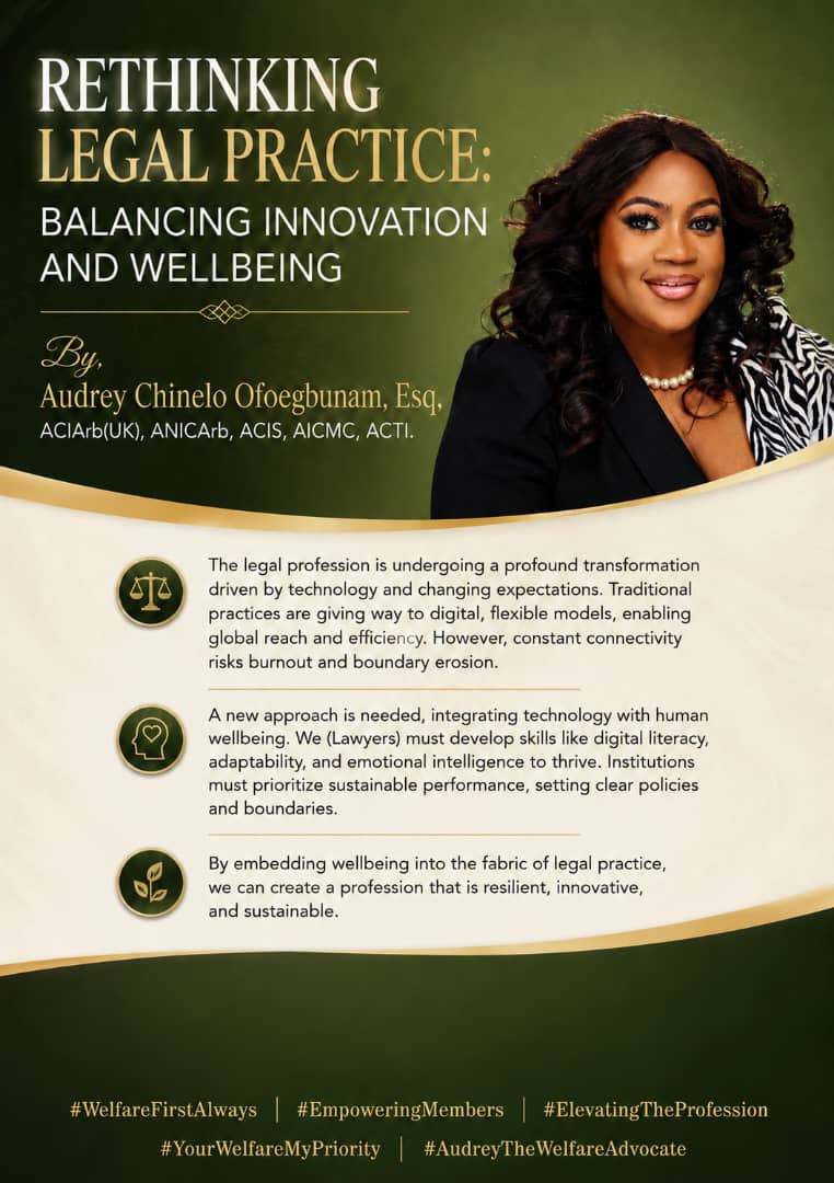 Chinelo Audrey Ofoegbunam Highlights Technology, Flexibility, and Sustainability as the Future of Legal Practice