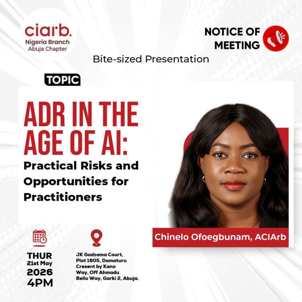 Audrey Chinelo Ofoegbunam Highlights Opportunities and Ethical Challenges of Artificial Intelligence in Dispute Resolution 1 WhatsApp Image 2026 05 22 at 9.43.03 AM 1