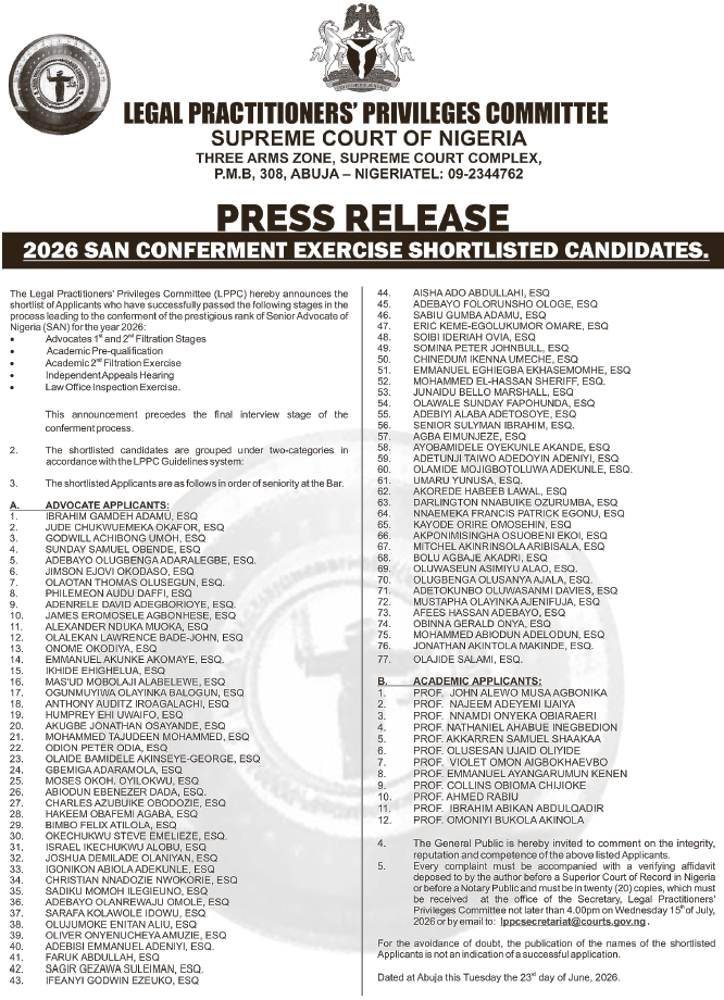 SAN candidates