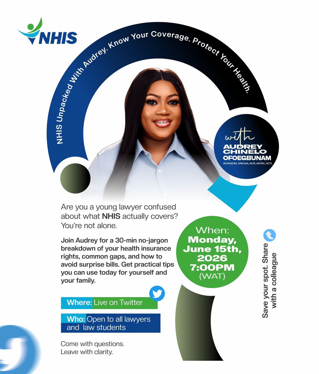 Audrey Chinelo Ofoegbunam Champions Healthcare Access for Lawyers in Latest NHIS Unpacked X Space