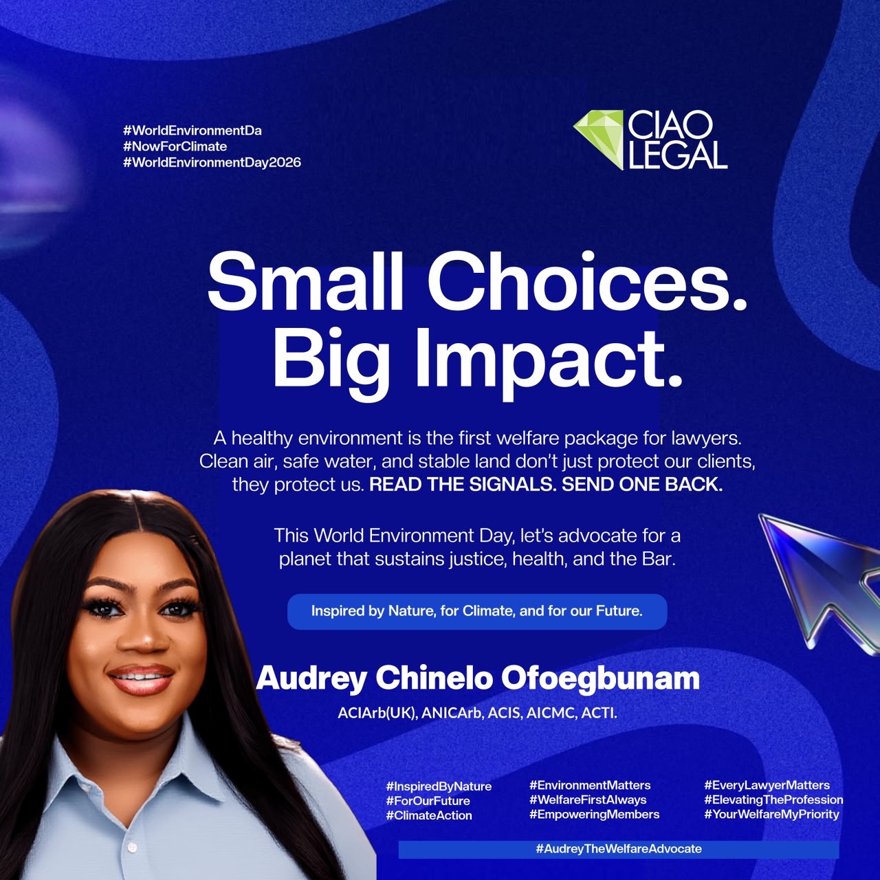 Audrey Chinelo Ofoegbunam Marks World Environment Day, Urges Lawyers to Champion Sustainability and Environmental Justice