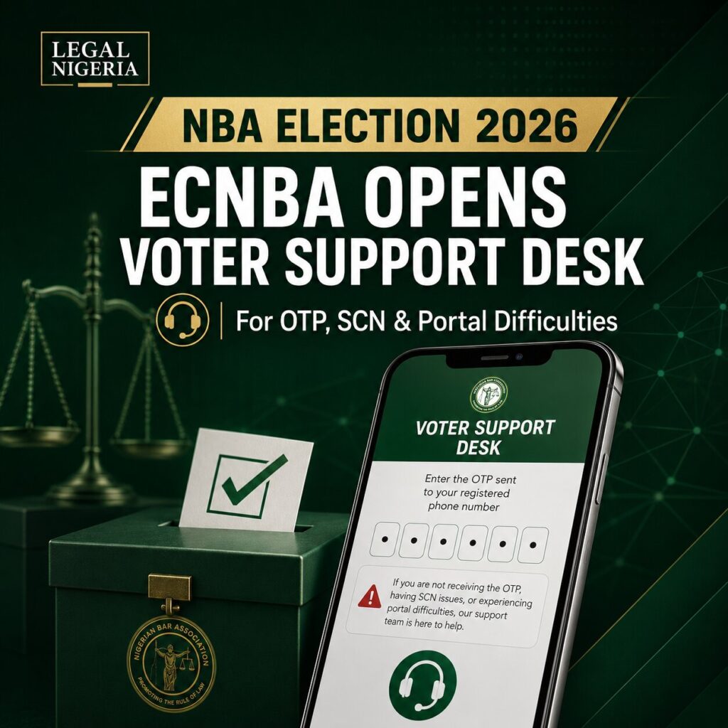 NBA Election: ECNBA Opens Support Desk for Voters Facing OTP, SCN and Portal Difficulties 1 0ac9600a 0bd5 4610 80fd 458ca6c98a5f
