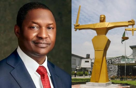 Again, court reschedules planned judgment in Malami’s 57 property forfeiture case 1 Malami and court 525x340 1