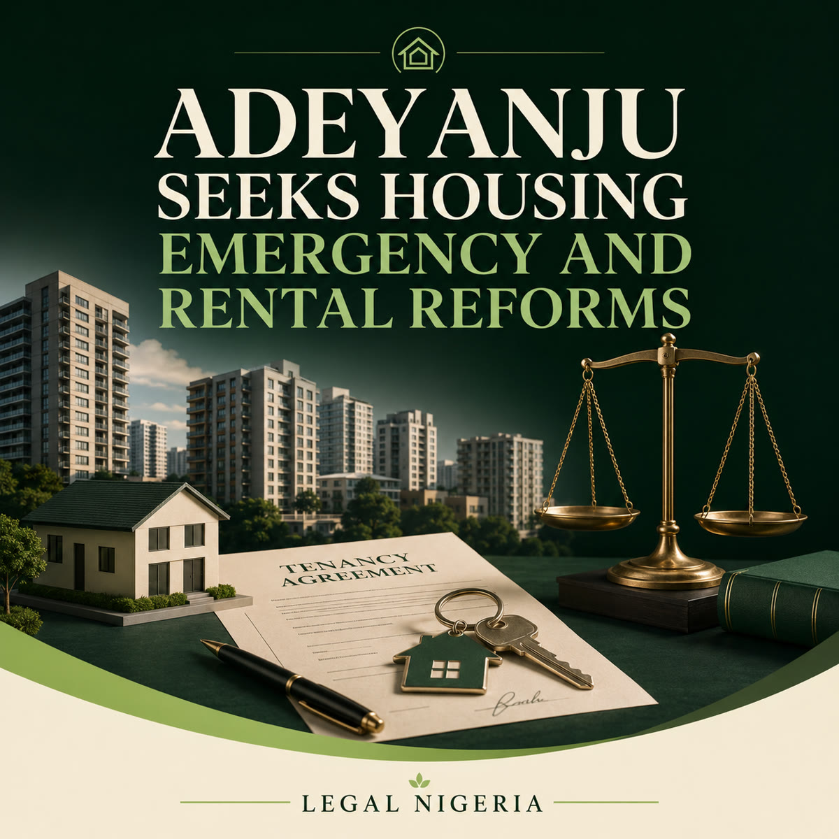Legal Nigeria graphic illustrating proposed housing and tenancy reforms in Nigeria