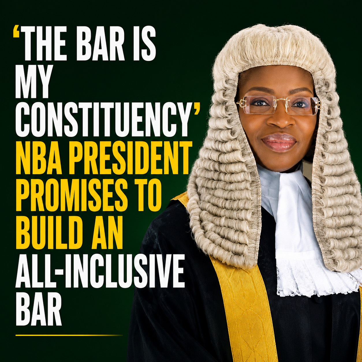 ‘The Bar Is My Constituency’ — NBA President Badejo-Okusanya Pledges Inclusive Leadership