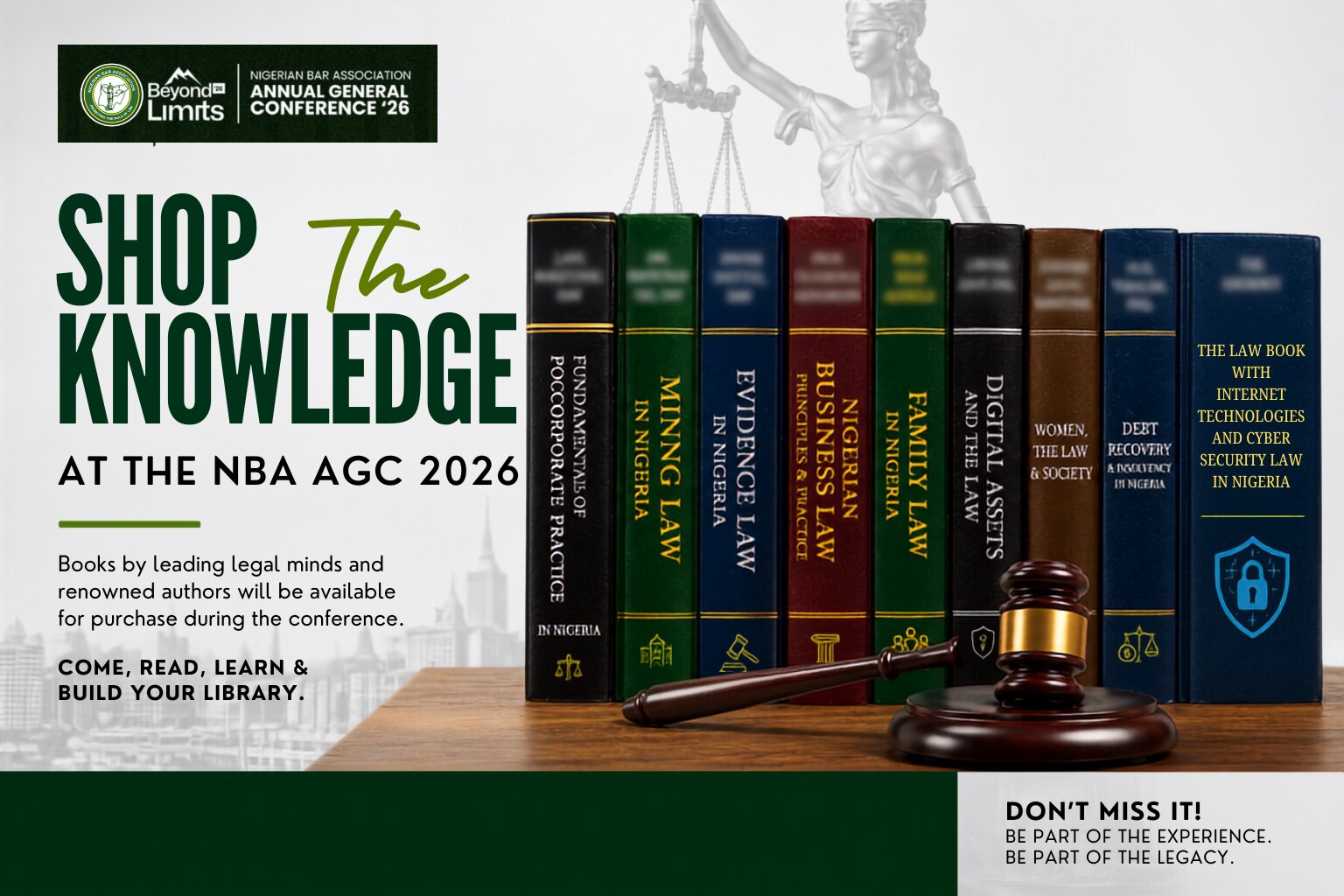 NBA AGC 2026: Shop Knowledge from Leading Legal Authors