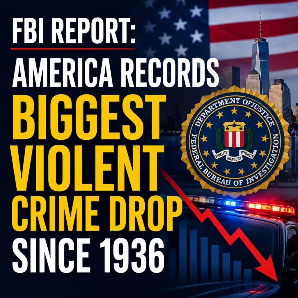 FBI Report: US Records Biggest Violent Crime Drop Since 1936 1 b2265964 c8a2 4e60 9a13 94019ed79814