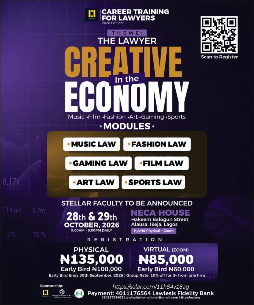 Lawlexis Opens Registration for CTL 2026, Targets Next Generation of Lawyers in Music, Film, Fashion, Gaming, Art and Sports 2 WhatsApp Image 2026 09 18 at 09.40.59