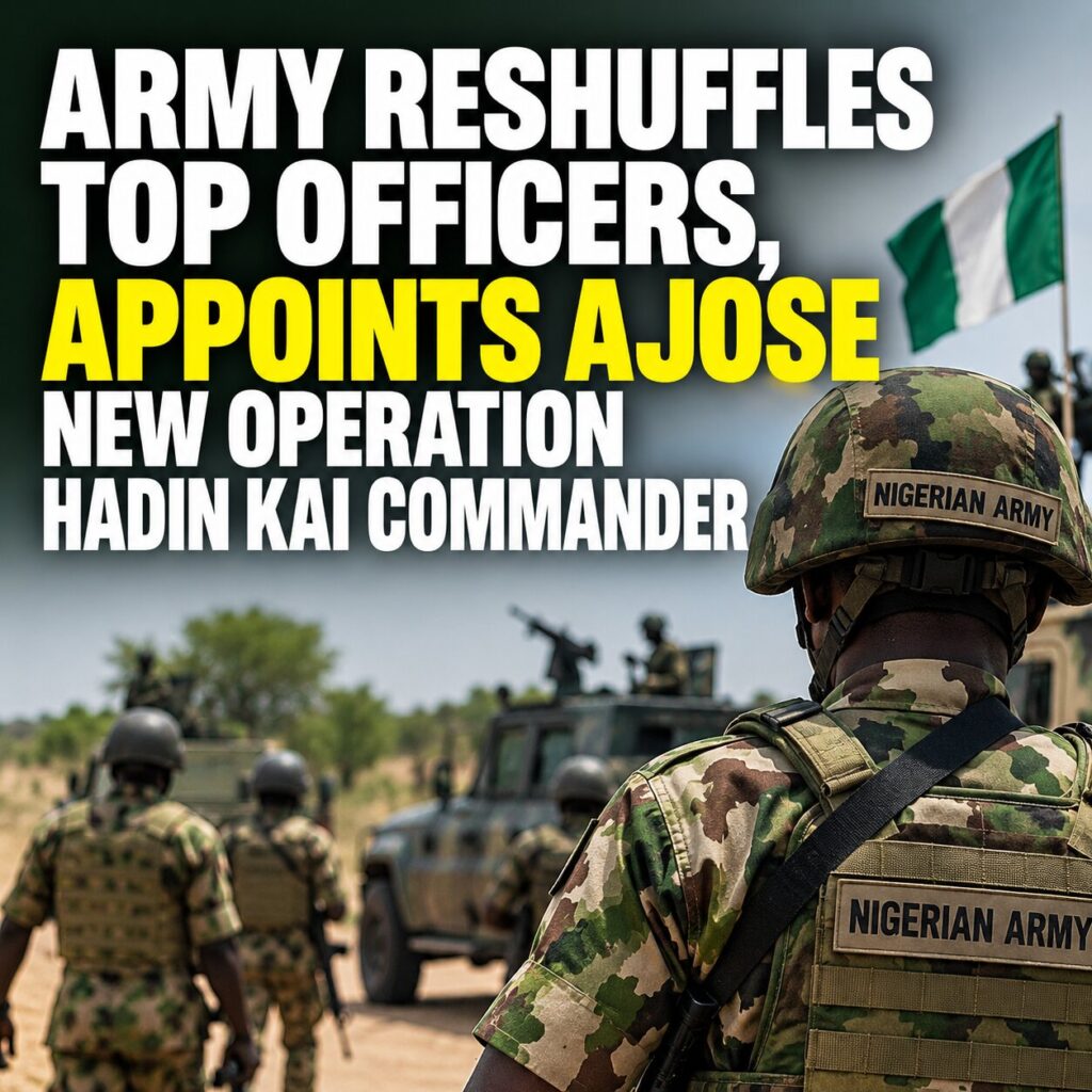 Army Reshuffles Senior Officers, Appoints Ajose New Operation Hadin Kai Commander 1 b00ac400 f940 48fc 865f 613d125f9443
