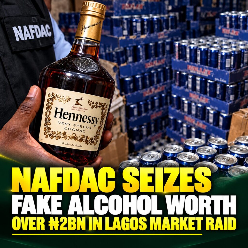 NAFDAC Seizes Fake Alcohol Worth Over N2bn in Lagos Market Raid, Arrests Two Suspects 1 1e14651c 2efc 4359 bee0 214c667e25aa