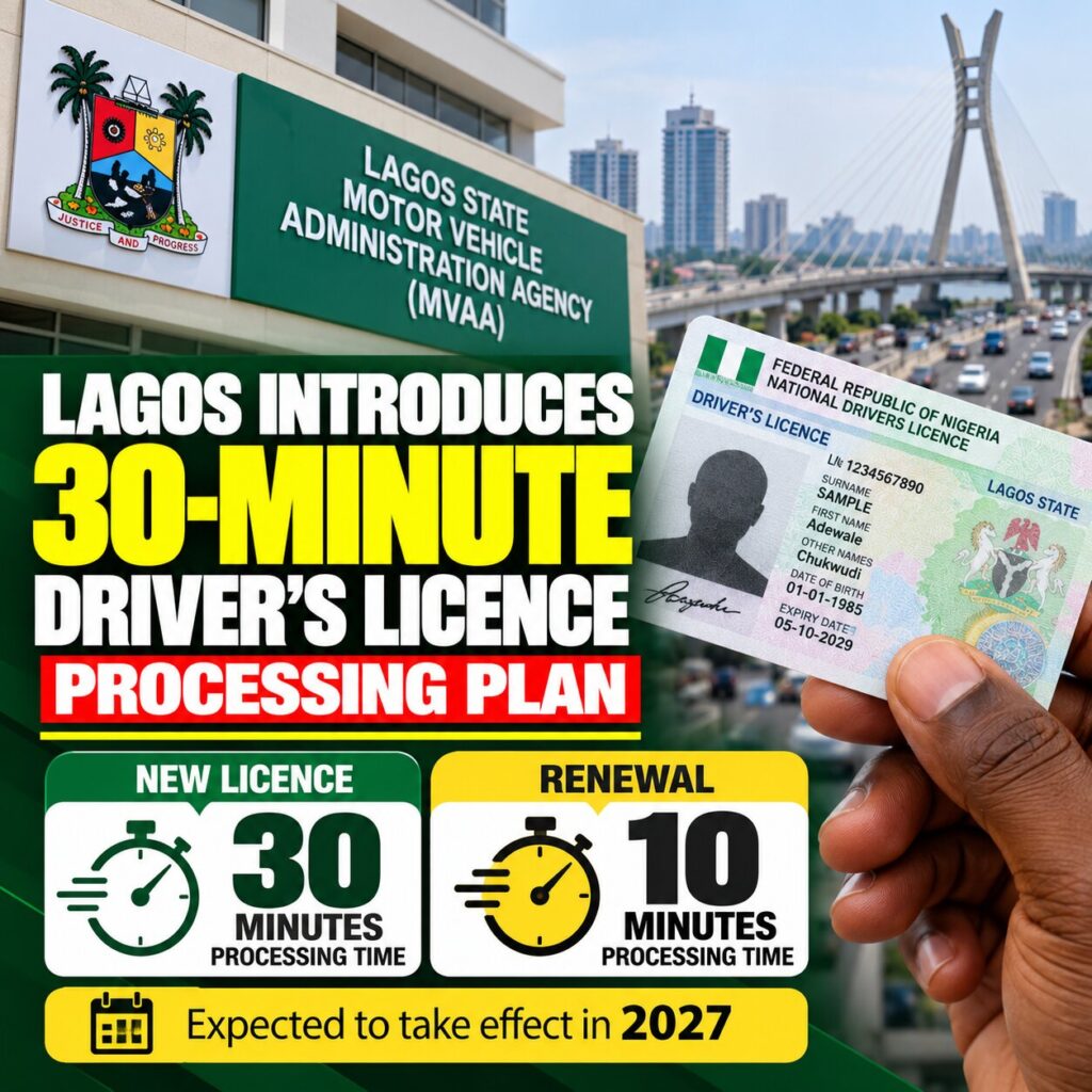 Lagos 30 Minute Drivers Licence Update