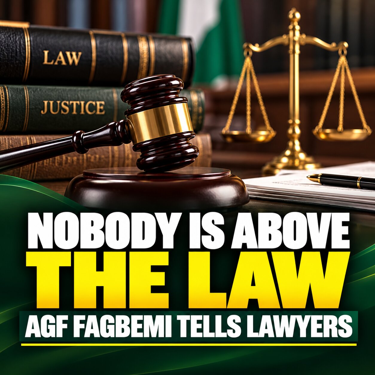 Nobody Is Above the Law, AGF Fagbemi Tells Lawyers
