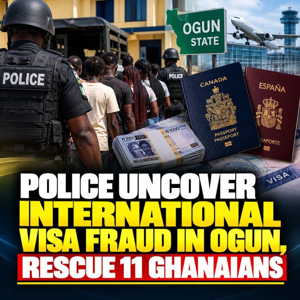 Police Uncover N50.27m International Visa Fraud in Ogun, Rescue 11 Ghanaians 1 Police Uncover Visa Fraud in Ogun