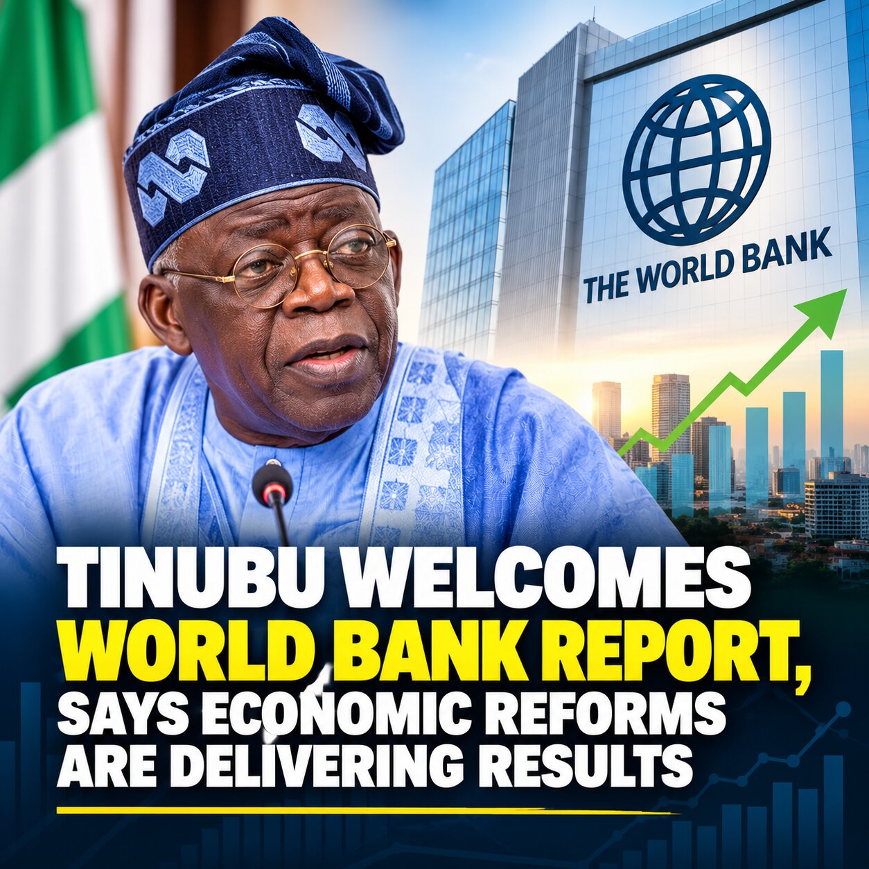 Tinubu Hails World Bank Report, Says Economic Reforms Are Yielding Positive Results